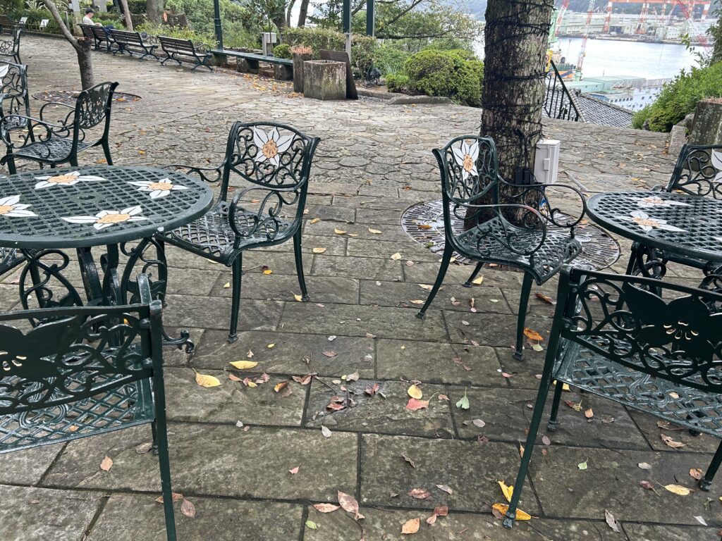 犬連れ 長崎 観光 グラバー園 カフェ